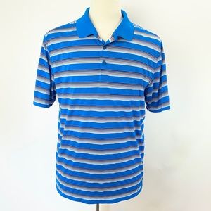 Nike Golf Tour Performance Blue & White Polo L